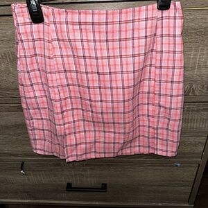 Plaid Pink Skirt